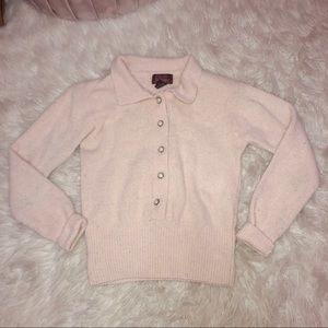 Vintage baby pink sweater